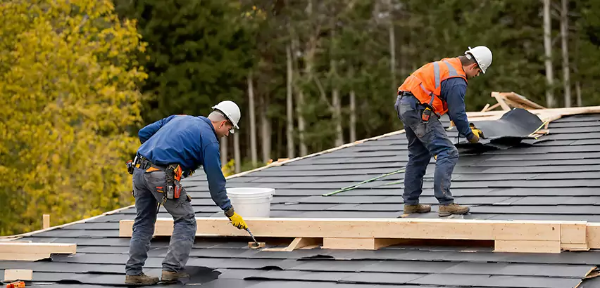 Garage Felt Roof Replacement in Mundelein