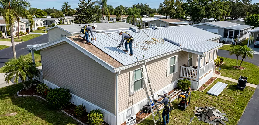 Mobile Home Metal Roof Replacement in Mundelein
